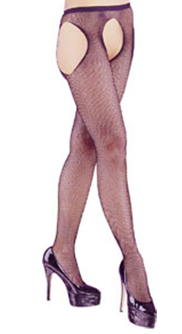Crutchless Fishnet Tights H189-113
