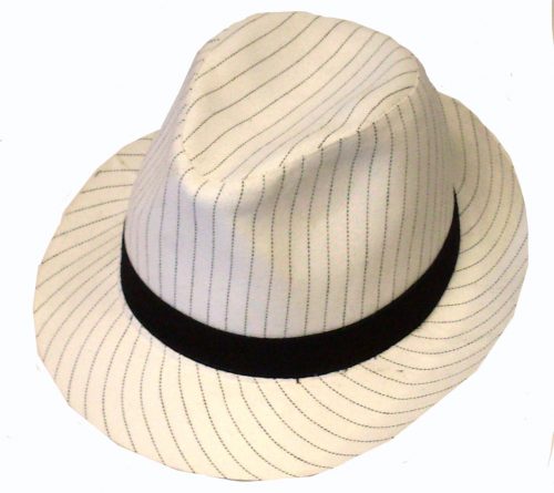 White Gangster Hat-343