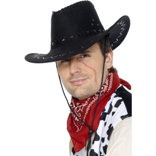 Suede Look Cowboy Hat-0