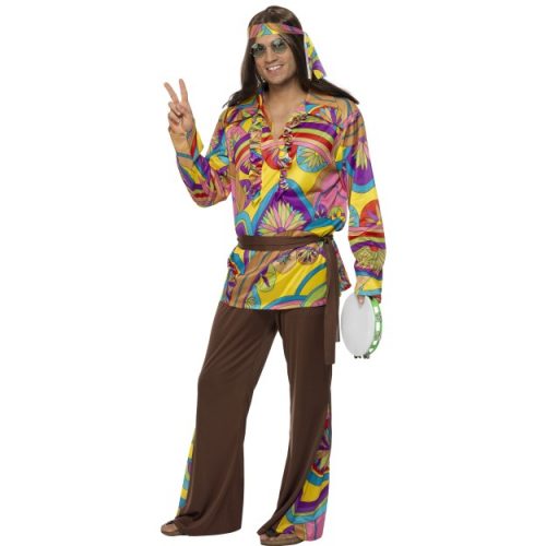 Psychedelic Hippie Man Costume-0