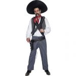 Authentic Western Mexican Bandit Costume-0