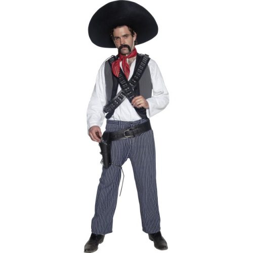 Authentic Western Mexican Bandit Costume-0