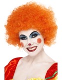 Crazy Clown Wig, Orange, 120g-259978