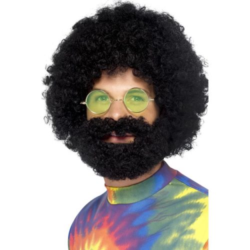 Groovy Dude Afro Wig and Beard-0