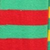 WW4177-GREEN AND RED STRIPED OVER THE KNEE SOCKS-0