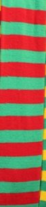 WW4177-GREEN AND RED STRIPED OVER THE KNEE SOCKS-261856