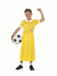 David Walliams Deluxe The Boy in the Dress Costume, Yellow, with Dress, Socks & Inflatable Football